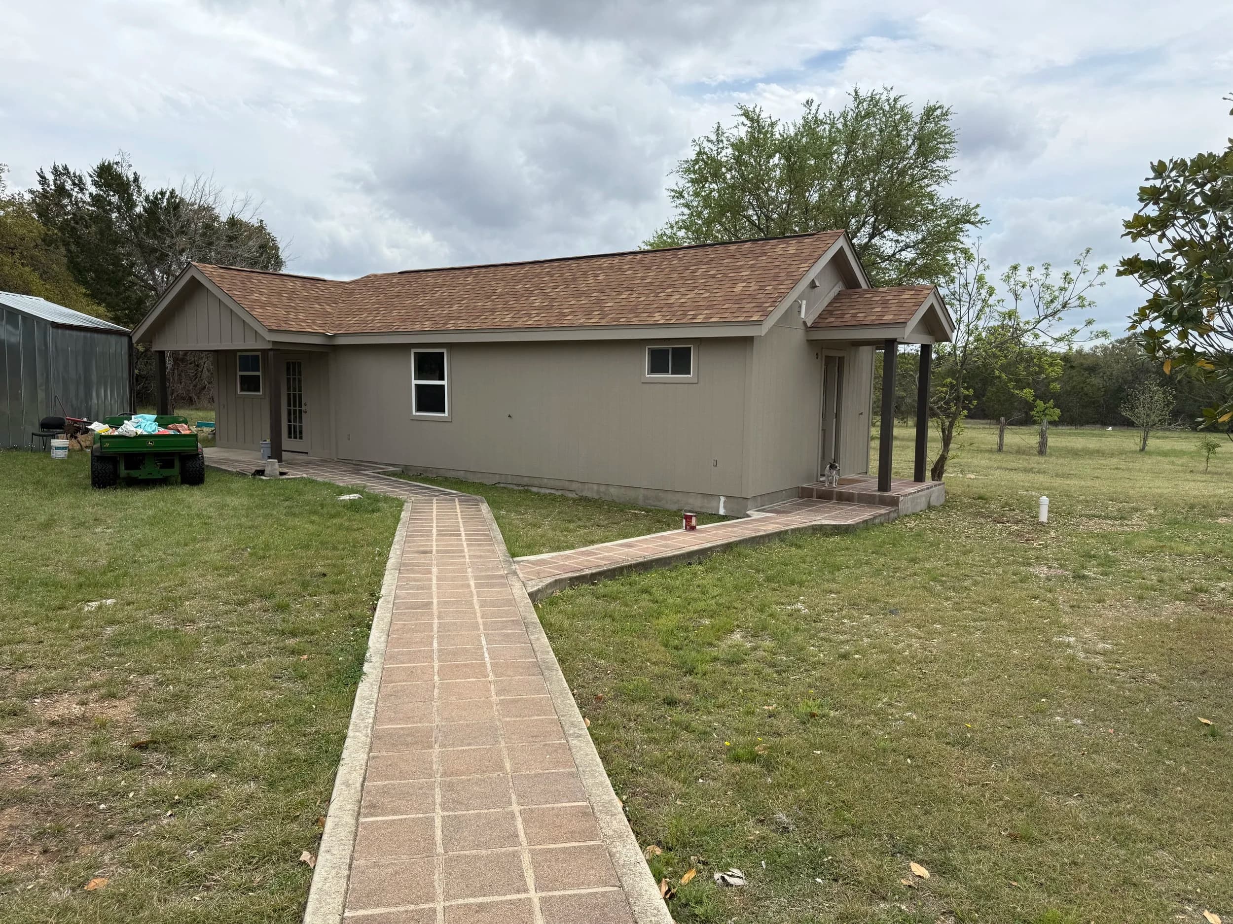 Full exterior repaint of a Hill Country home
